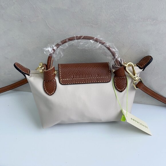 Longchamp Cream and Brown Crossbody Bag - Picture 3 of 7